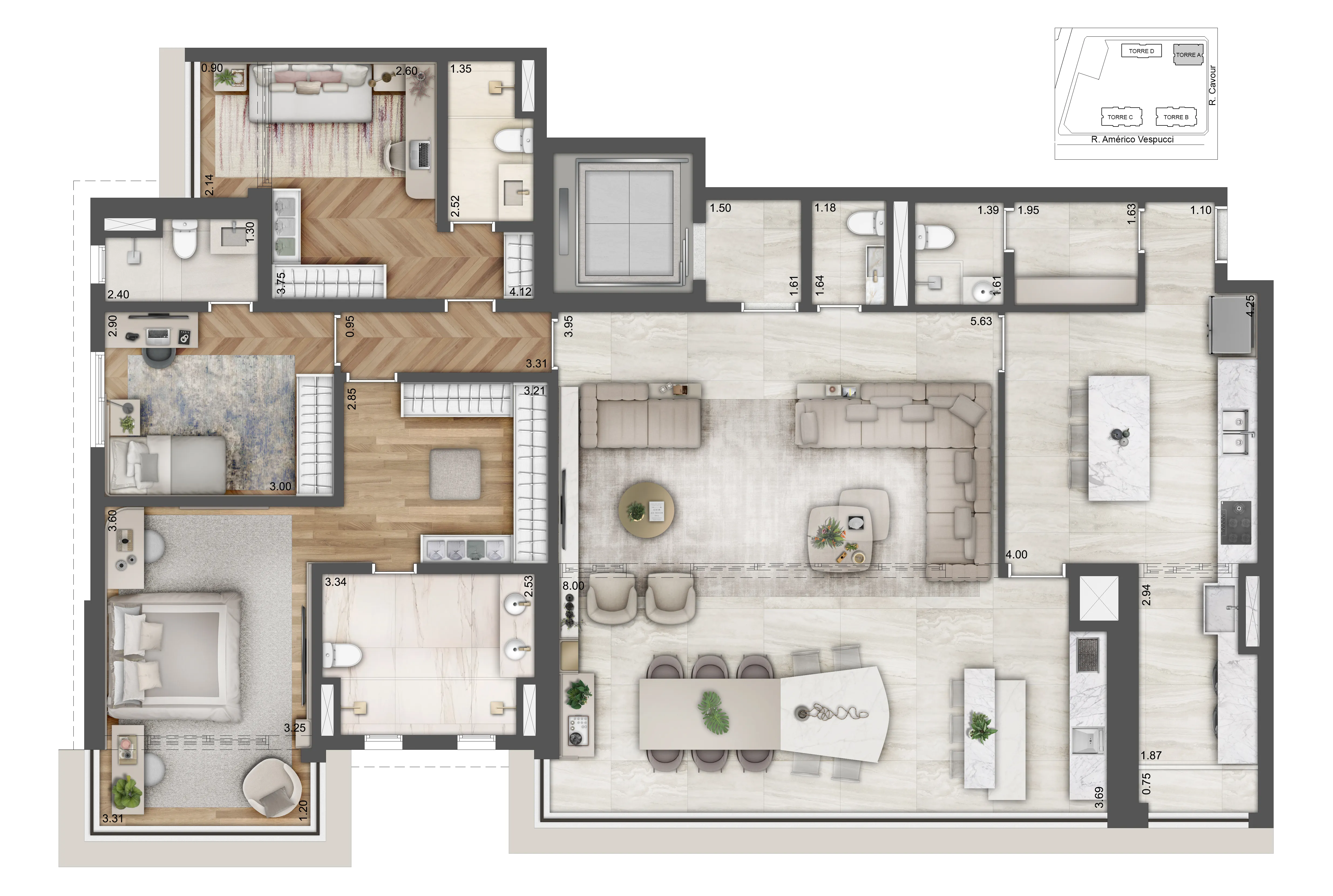Planta 188 m² — Alive