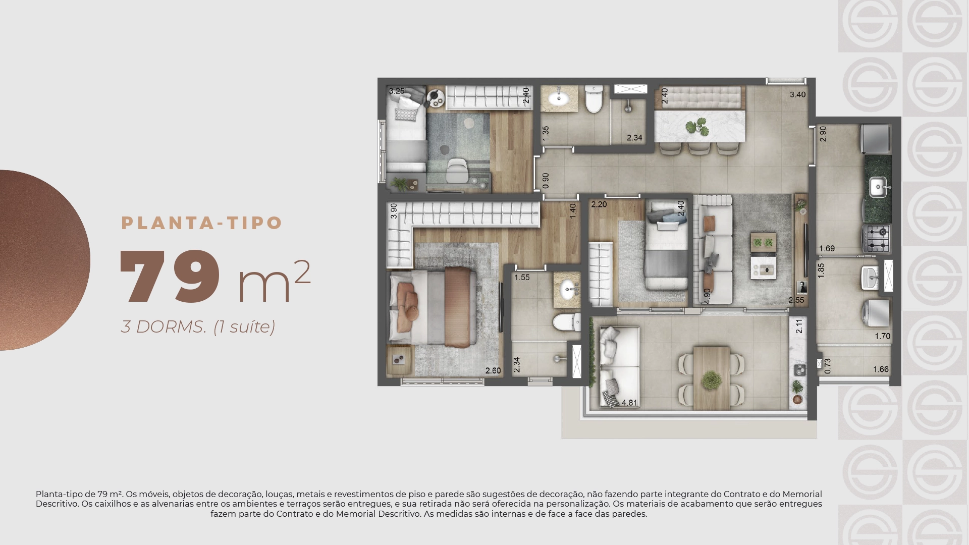 Planta Planta Tipo — 79 m²