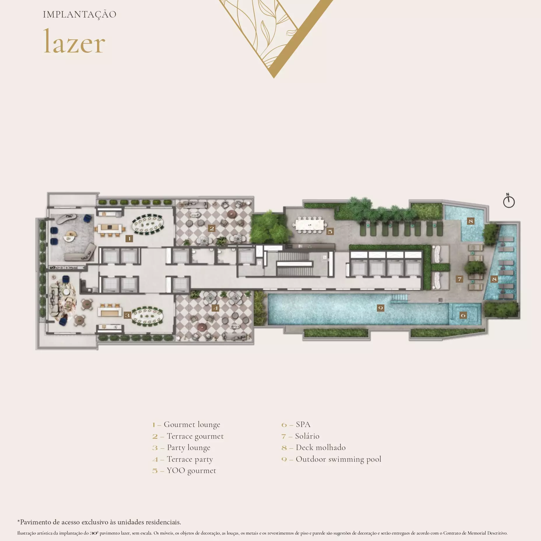 Implantação lazer