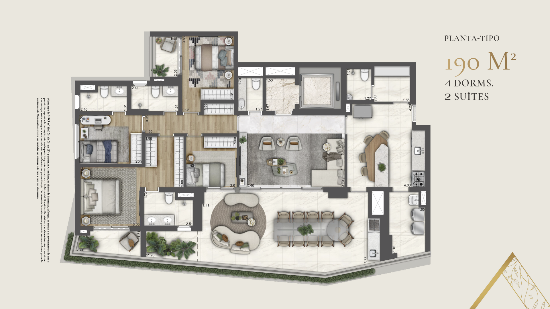 Planta 190 m² — Heaven by YOO