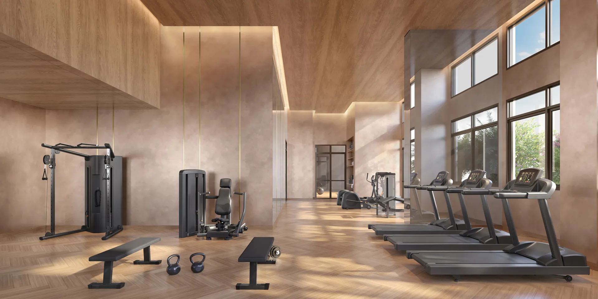 Perspectiva ilustrada do fitness — Palace