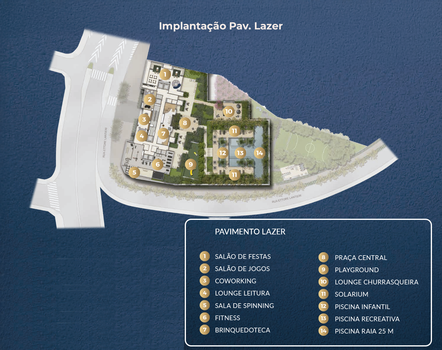 Implantação lazer